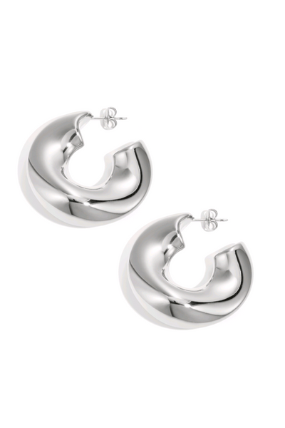 Big hoops silver | oorbellen