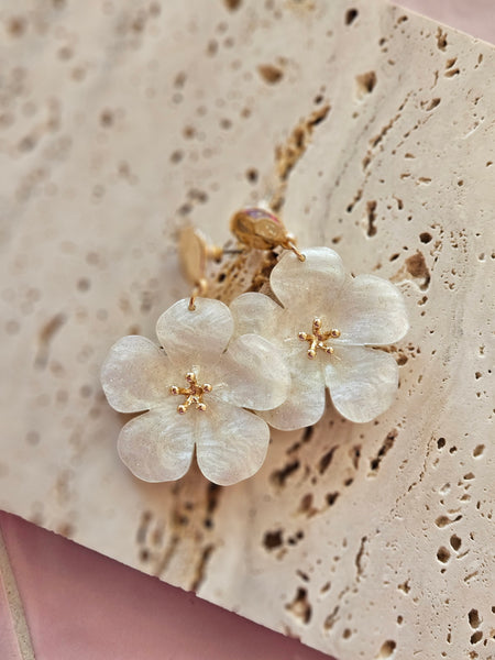 Big flower | oorbellen