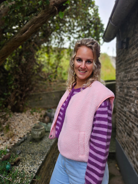 Cosy pink | gilet