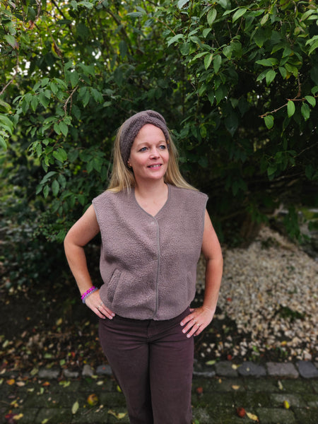 Cosy taupe | gilet
