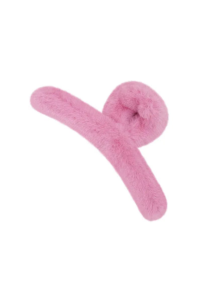 Fluffy pink | hairclip