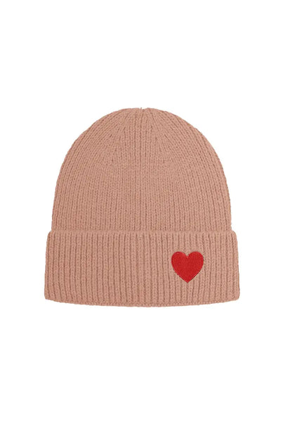 Pink heart | beanie