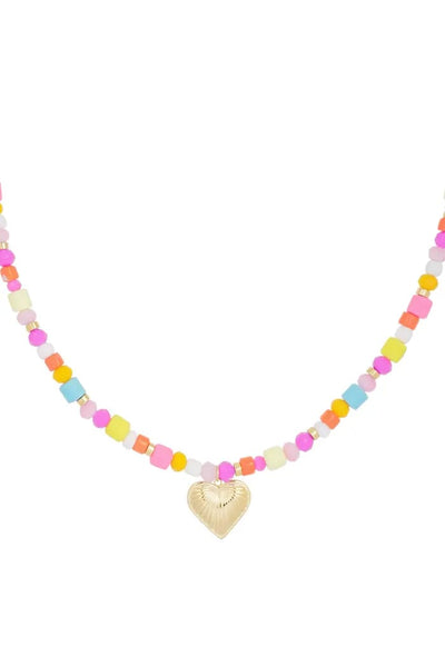 Colourful heart | Ketting