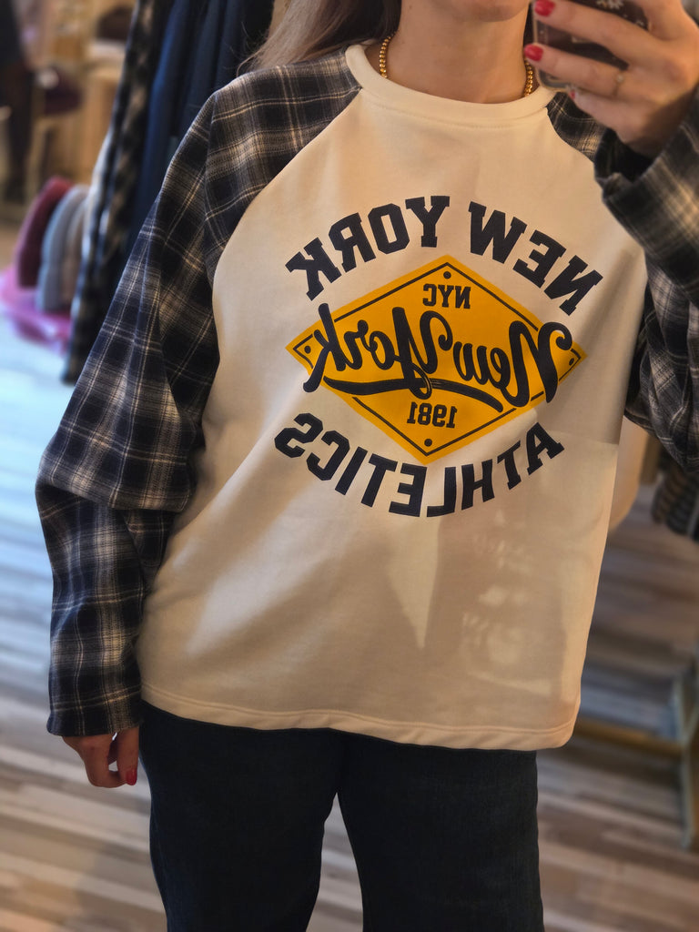NY check blue | longsleeve