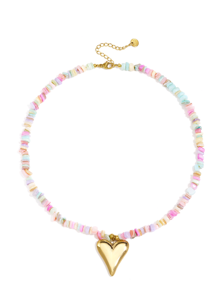 Heart & shell | ketting