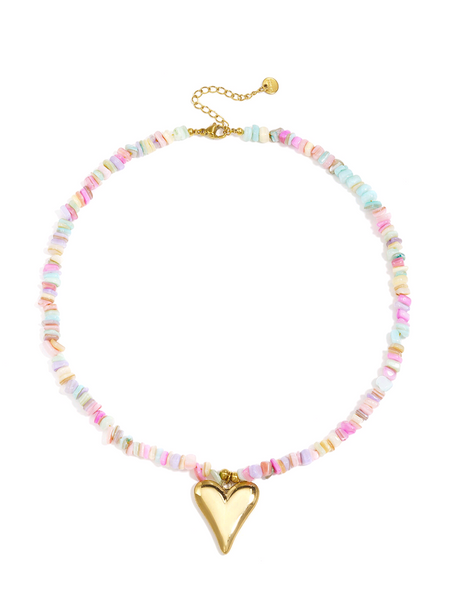 Heart & shell | ketting