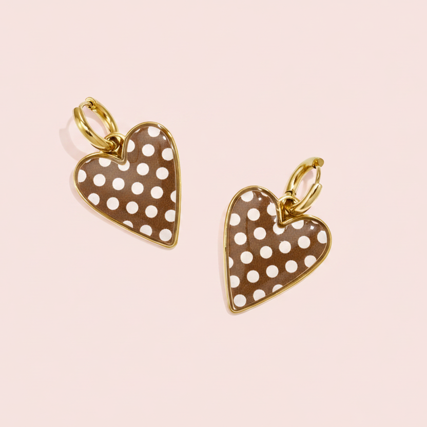 Dotts love Brown | oorbellen