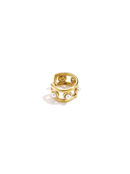 Pearl gold | earcuff