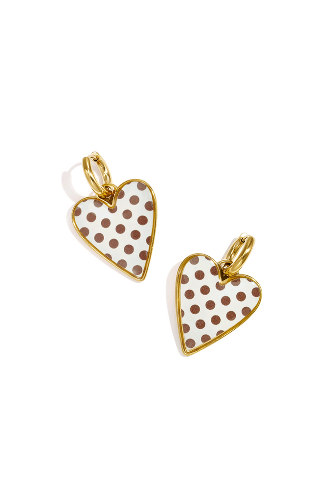 Dotts love crème | oorbellen