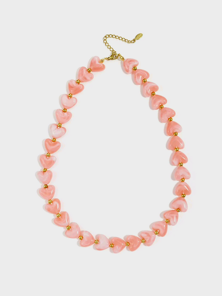 Bubble hearts Pink | ketting
