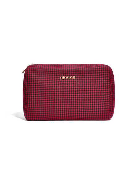 Checkered red | make-up tasje