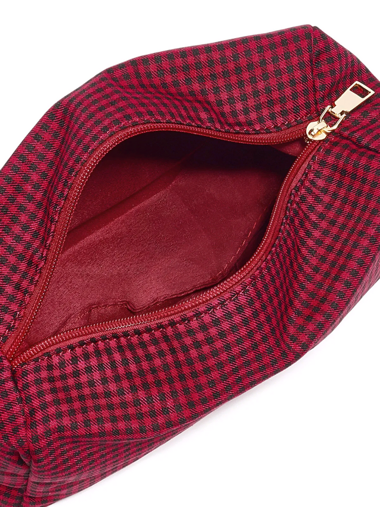 Checkered red | make-up tasje