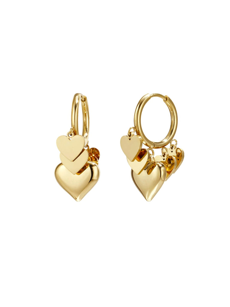 Little hearts gold | oorbellen