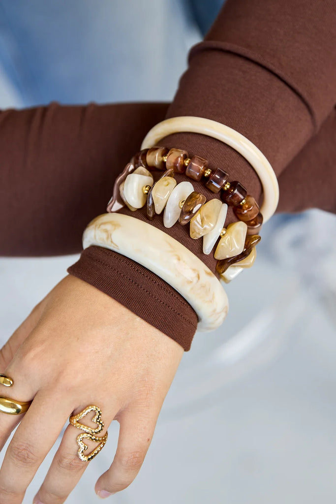 Kylie taupe | Armband
