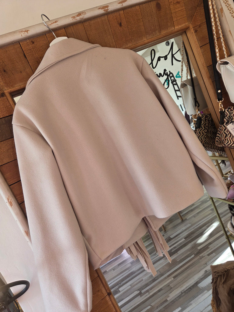 Soft fringe beige | jasje