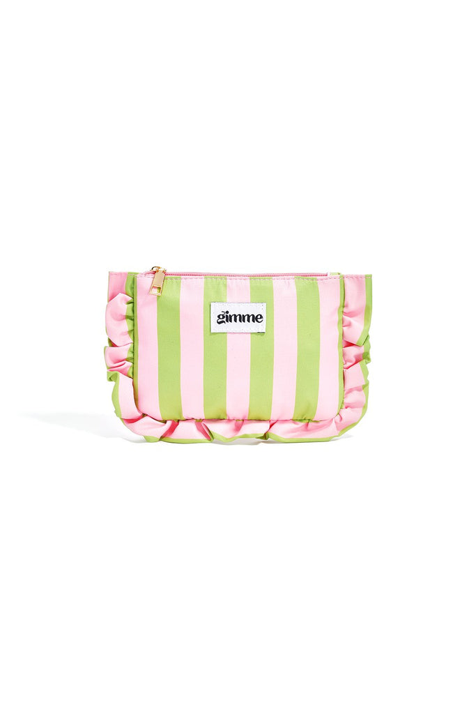 Stripes Lime | make-up tasje