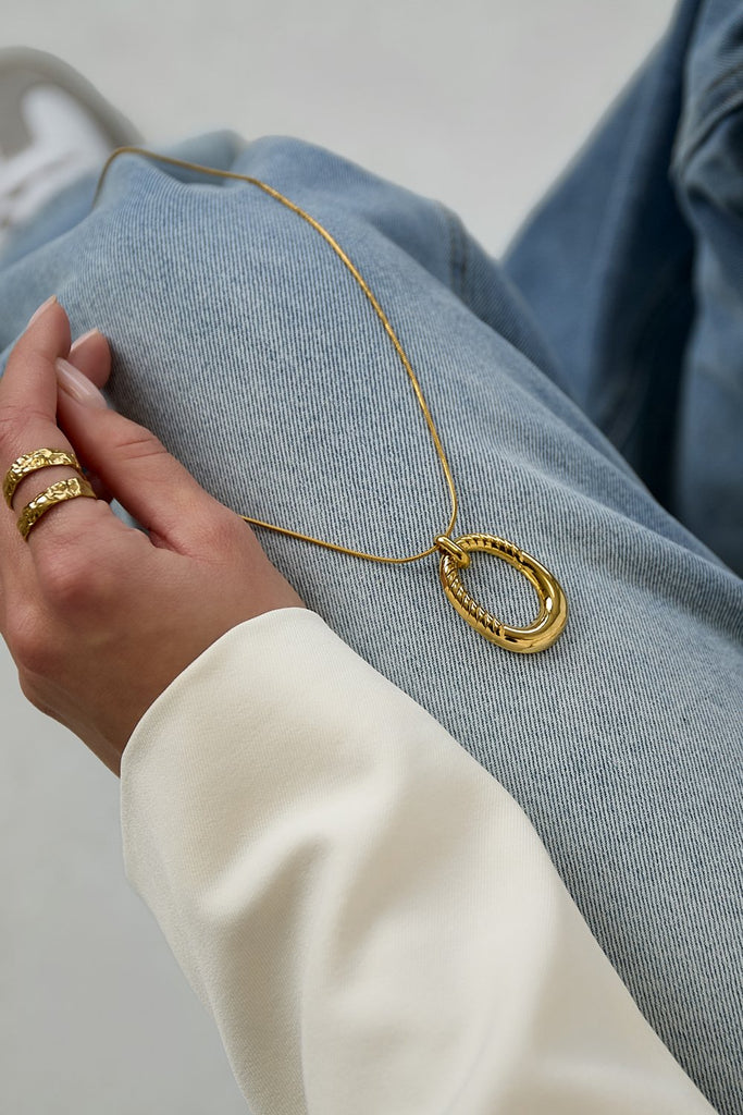 Oval striped | ketting