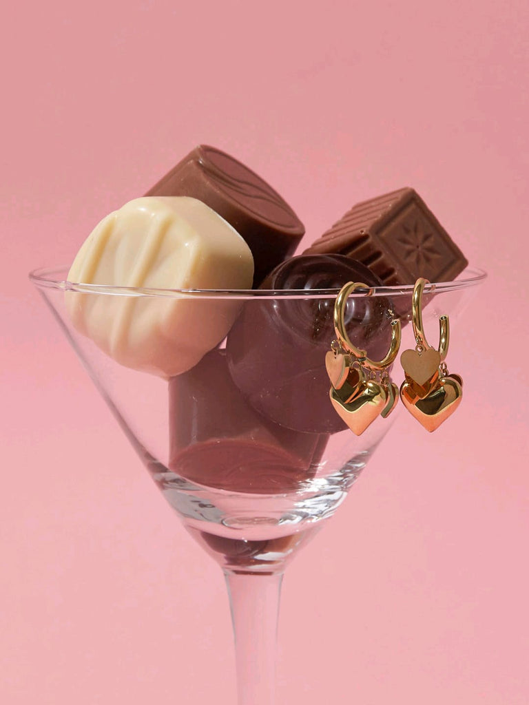 Little hearts gold | oorbellen