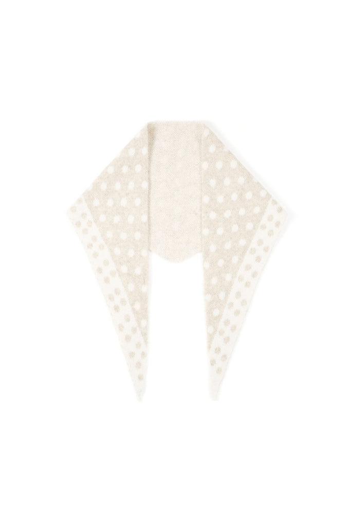 Polka triangle khaki | sjaal