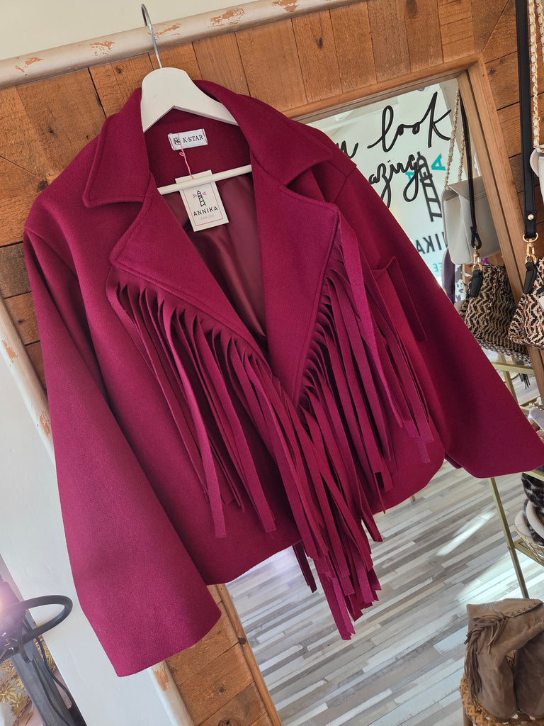 Soft fringe Bordeaux | Jasje