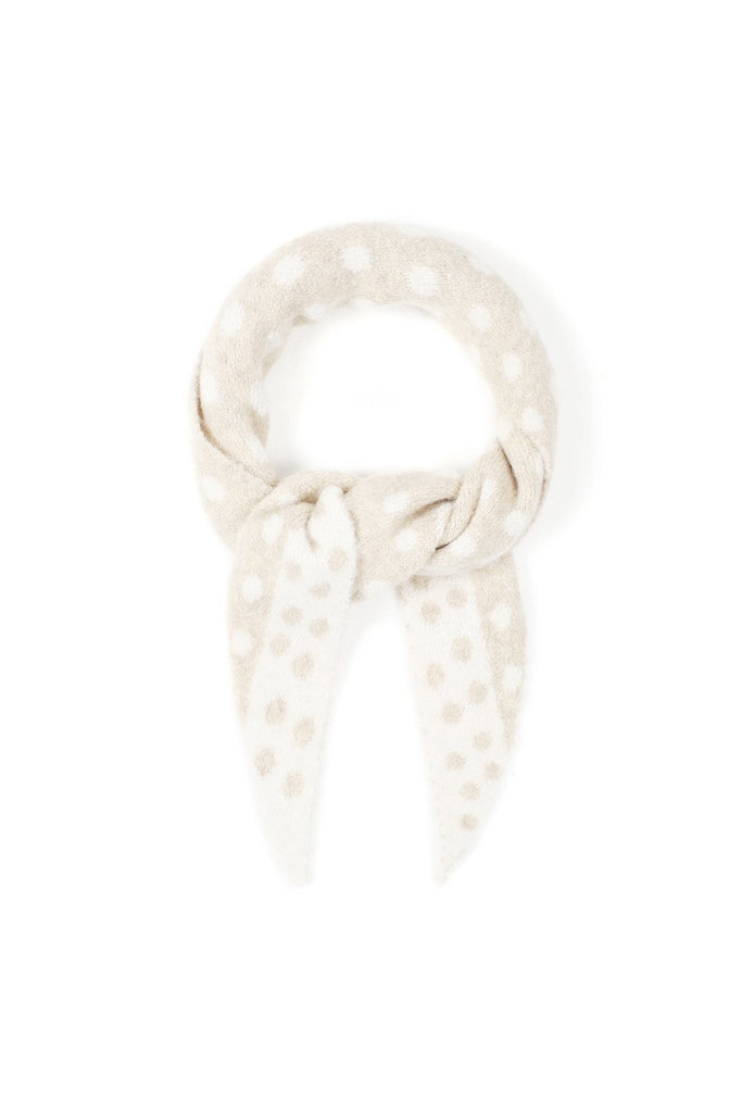 Polka triangle khaki | sjaal