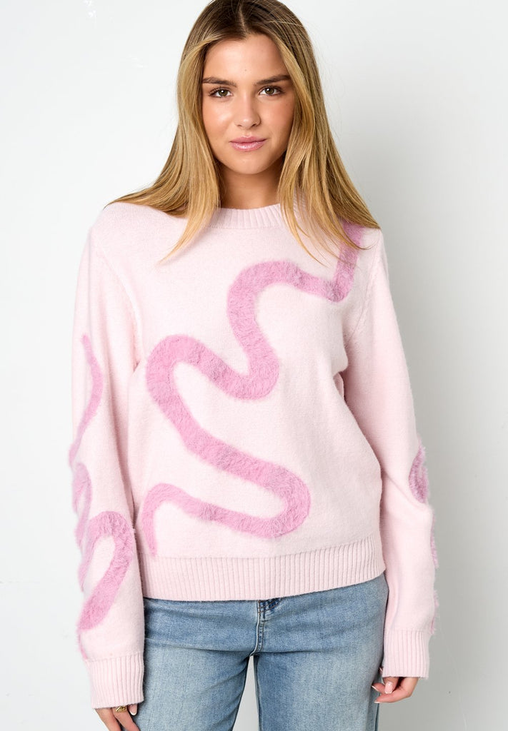 Snake pink | trui