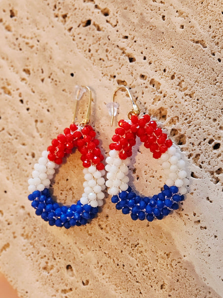 WK Red/White/Blue | Oorbellen