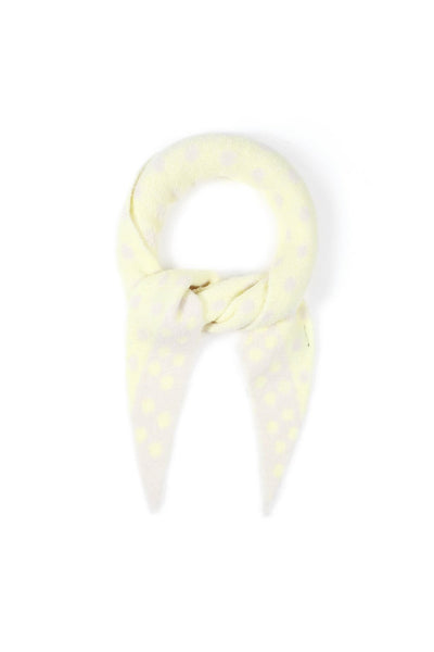 Polka triangle Yellow | sjaal