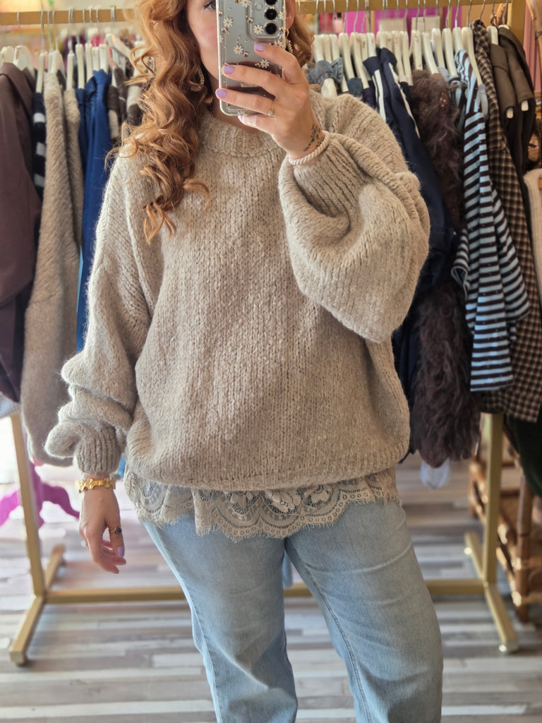 Saar beige | Trui