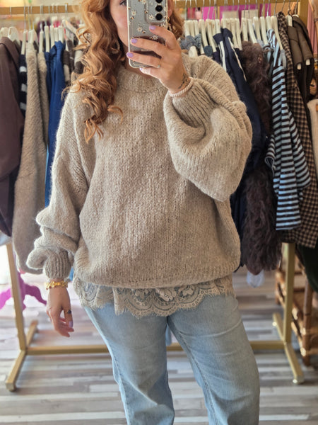 Saar beige | Trui