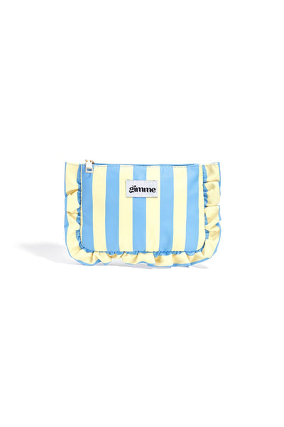 Stripes blue | make-up tasje